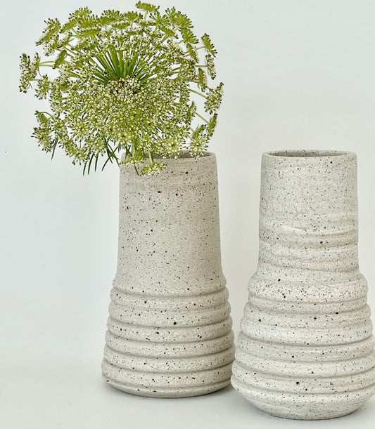 Ceramic Vase Ribbed