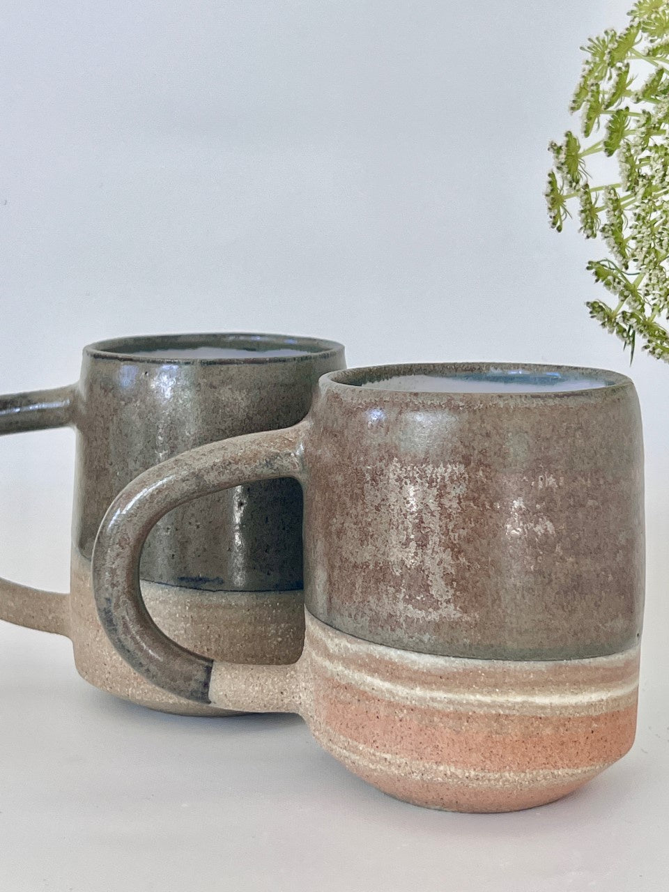 Ceramic Cup Brass Shino